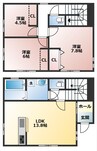 ベルメゾンⅢ 3LDKの間取り