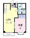 ピュアハイム 1LDKの間取り