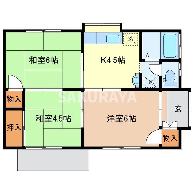 間取り図 カネイシハウスⅠ