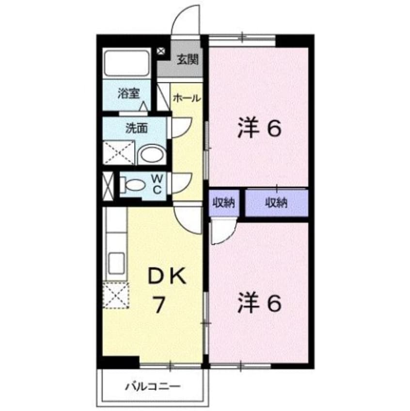 間取図 コスモハイツナガシマ