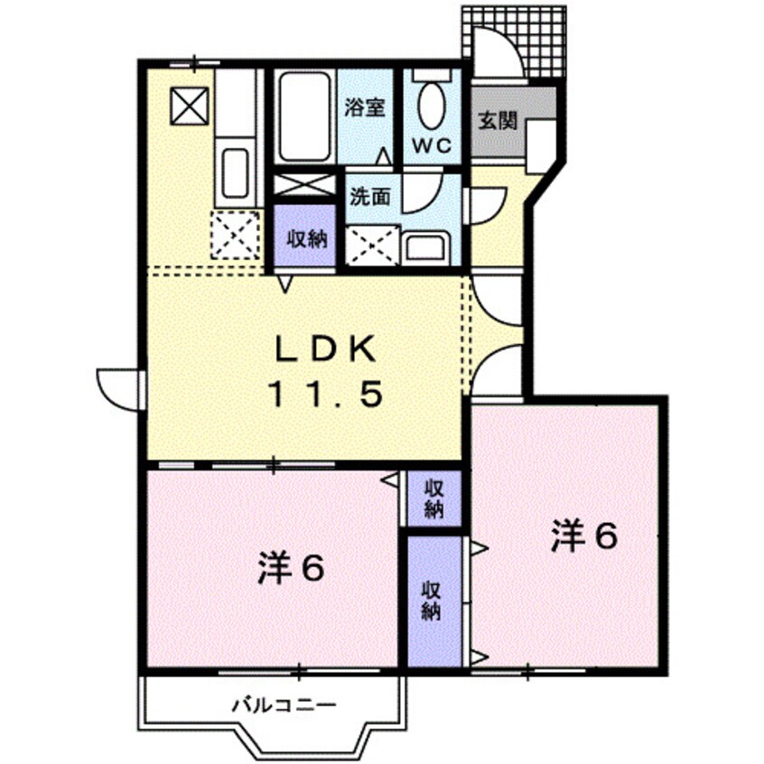 間取図 メイプルフォレストⅡ