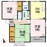 エスポワール 3DKの間取り
