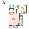 花海棠 1LDKの間取り