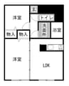クレールプレイス佐野 2LDKの間取り