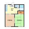 ハイツ東砂原 2DKの間取り
