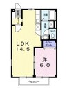 パークハイツＹ 1LDKの間取り