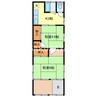 伊勢町貸家SU 2Kの間取り