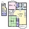 エスポワール 2LDKの間取り