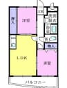 ニューマリッチイシカワ弐号館 2LDKの間取り