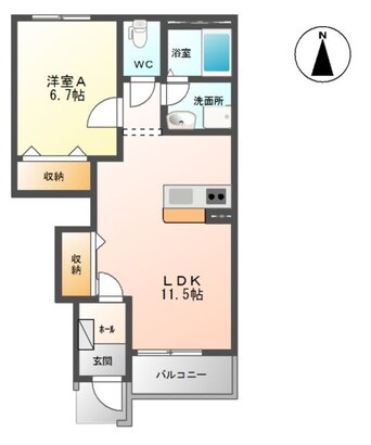 間取図 ブランノワールⅡ