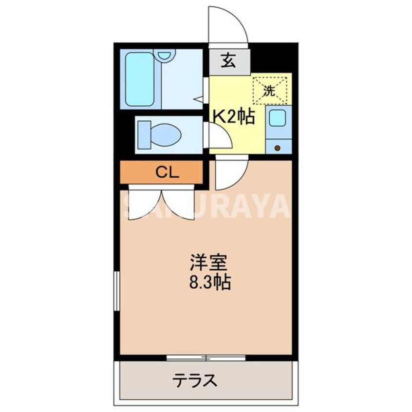 間取図 エンパレス　レオ　V22