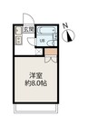 パームス足利 1Rの間取り