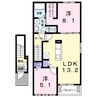 マーベラス　Ａ 2LDKの間取り