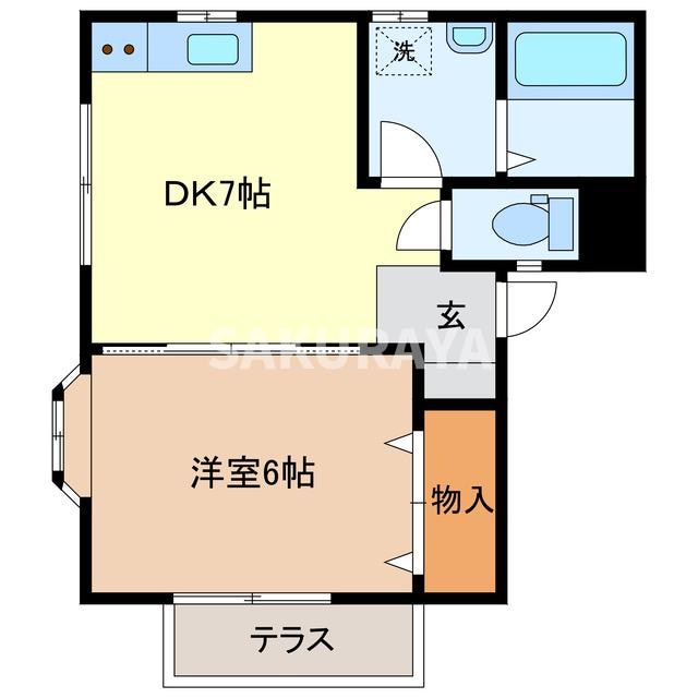 間取り図 北山口ハイツ