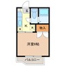 グリーンスメル 1Kの間取り