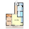 カリンビュー足利 1DKの間取り