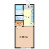 堀込レジデンス 1Kの間取り