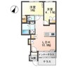 トロワリジェール 2LDKの間取り