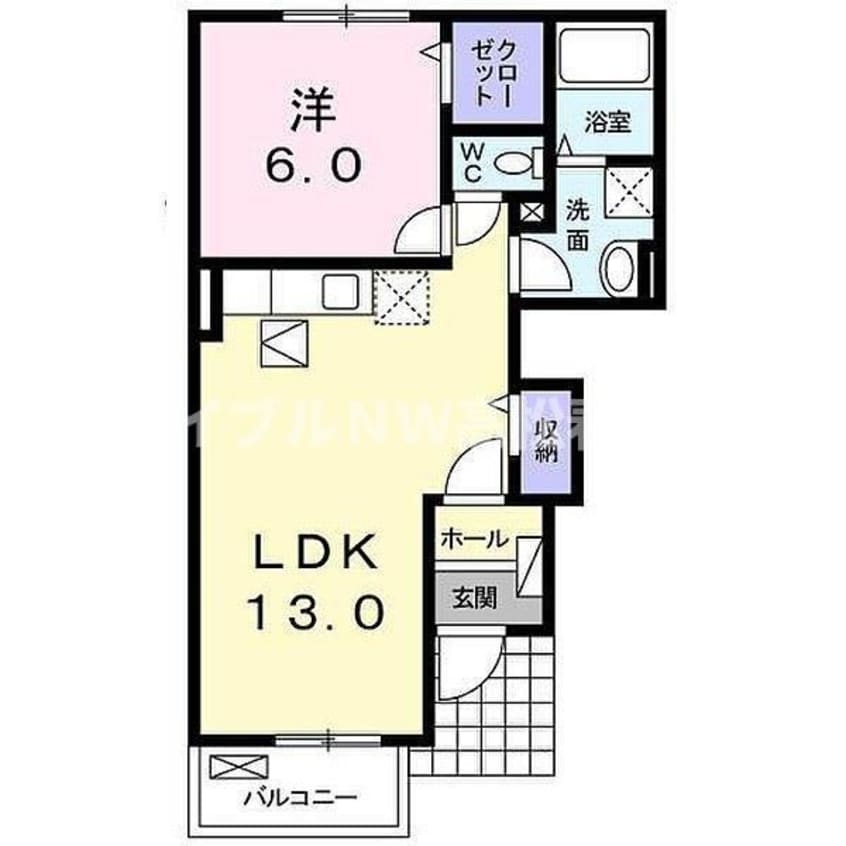間取図 ラ・ペーシュ