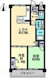 モアガーデンII 2LDKの間取り