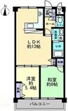 モアガーデンII 2LDKの間取り