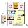 プティ ボヌール C棟 3LDKの間取り
