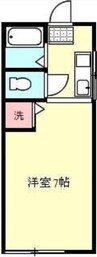 仏生山コーポ 1Kの間取り