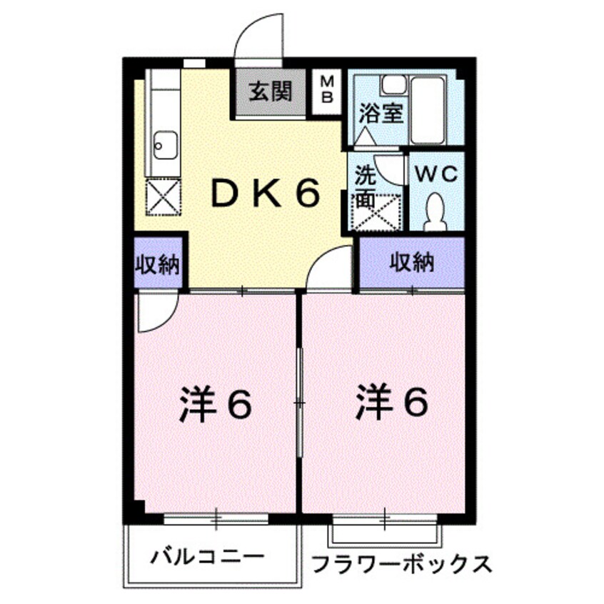 間取図 エルディム天野