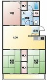 サンリーブハイツ 3LDKの間取り