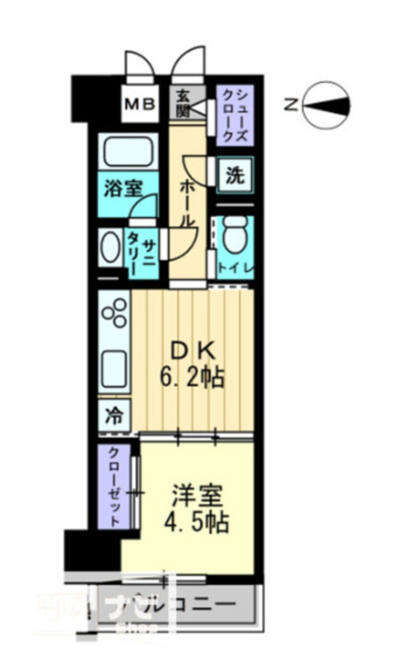 間取図 アルファレガロ中央町