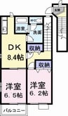 エアリーズ　２１ 2DKの間取り