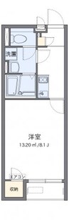 クレイノたちばな 1Kの間取り