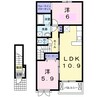 アンジュ・Ｙ 2LDKの間取り