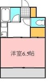 パラレル太田 1Kの間取り