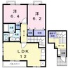 サニーキャッスル　Ⅱ 2LDKの間取り