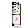 クラール花ノ宮 1Kの間取り