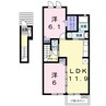 エム・グランツ　Ａ 2LDKの間取り