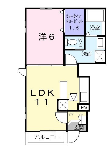間取り図 エアリー・ガーデンＢ