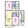 サン　リバーＤ 2LDKの間取り