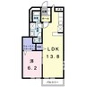 コスモハイツ　Ｃ 1LDKの間取り