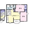 ヴィラ　エンゼルＣ 2LDKの間取り