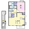サン・フィオーレ　Ⅱ 1LDKの間取り