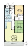 オプスBANZO 2LDKの間取り
