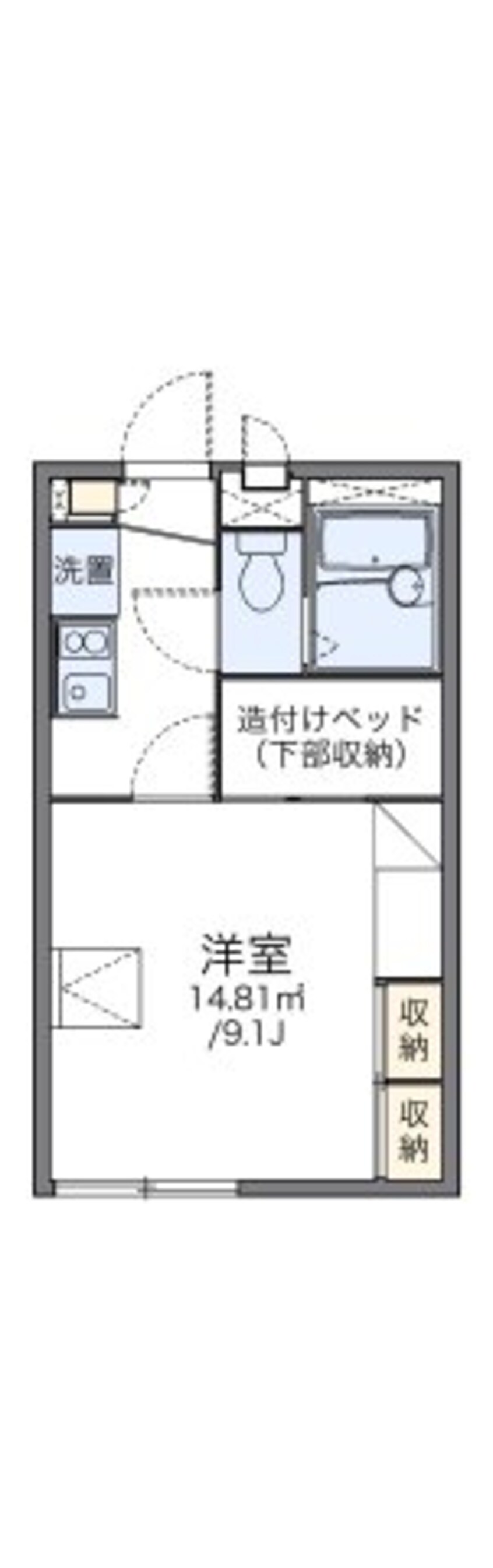 間取図 レオパレスＣｏｚｙ　ｃｏｕｒｔ