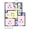 パレス・ニュールミネⅡ　Ｂ 3DKの間取り