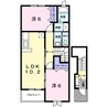 アクティ北鴨ⅡＢ 2LDKの間取り