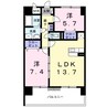 ディアコート　木太 2LDKの間取り