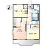 ボヌール 2DKの間取り