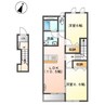 カーサ　フェリーチェ 2LDKの間取り