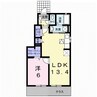 フィオーレ太田Ⅱ 1LDKの間取り